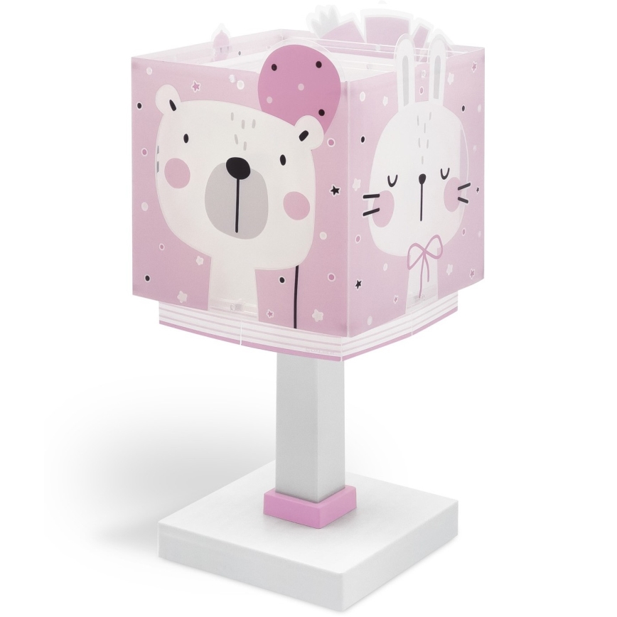 Dalber 63111S - Lasten lamppu JUNGLE 1xE14/8W/230V pinkki
