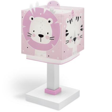 Dalber 63111S - Lasten lamppu JUNGLE 1xE14/8W/230V pinkki