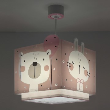 Dalber 63112S - Lasten kattokruunu JUNGLE 1xE27/15W/230V pinkki