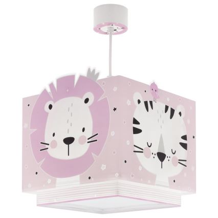 Dalber 63112S - Lasten kattokruunu JUNGLE 1xE27/15W/230V pinkki