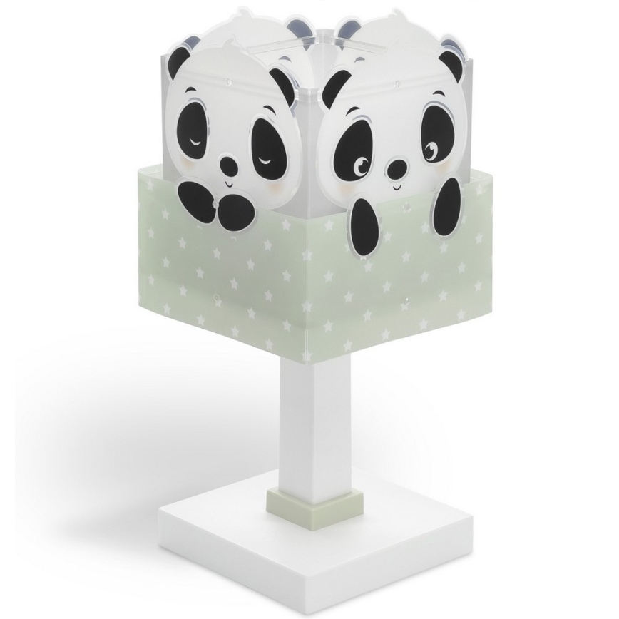 Dalber 63161H - Lasten lamppu PANDA 1xE14/40W/230V vihreä