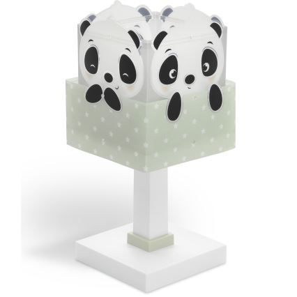 Dalber 63161H - Lasten lamppu PANDA 1xE14/40W/230V vihreä