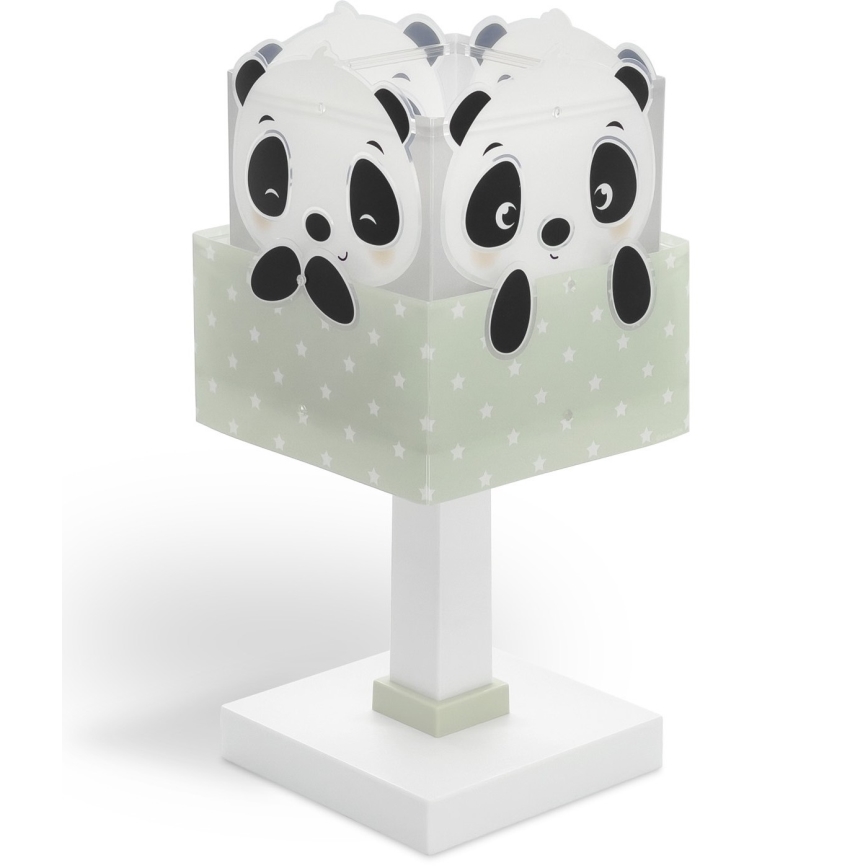 Dalber 63161H - Lasten lamppu PANDA 1xE14/40W/230V vihreä