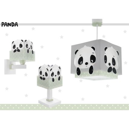 Dalber 63161H - Lasten lamppu PANDA 1xE14/40W/230V vihreä