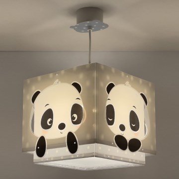 Dalber 63162T - Lasten kattokruunu PANDA 1xE27/60W/230V sininen