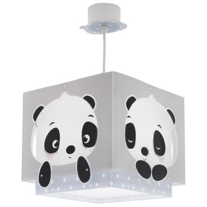Dalber 63162T - Lasten kattokruunu PANDA 1xE27/60W/230V sininen