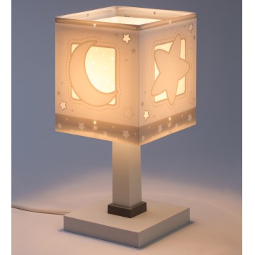 Dalber 63231NE - LED lasten yöpöytälamppu MOONLIGHT 1xG4/4W/230V harmaa