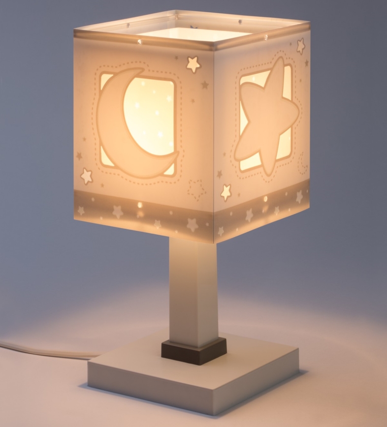 Dalber 63231NE - LED lasten yöpöytälamppu MOONLIGHT 1xG4/4W/230V harmaa