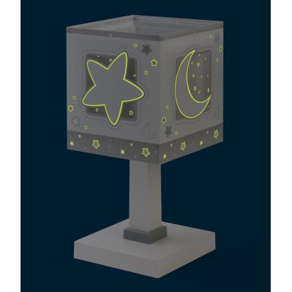 Dalber 63231NE - LED lasten yöpöytälamppu MOONLIGHT 1xG4/4W/230V harmaa