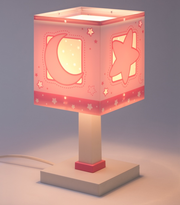 Dalber 63231NS - LED-lastenlamppu MOONLIGHT 1xG4/4W/230V vaaleanpunainen