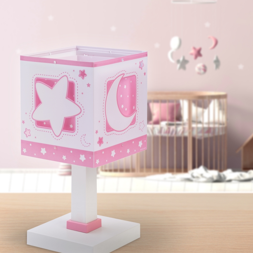 Dalber 63231NS - LED-lastenlamppu MOONLIGHT 1xG4/4W/230V vaaleanpunainen