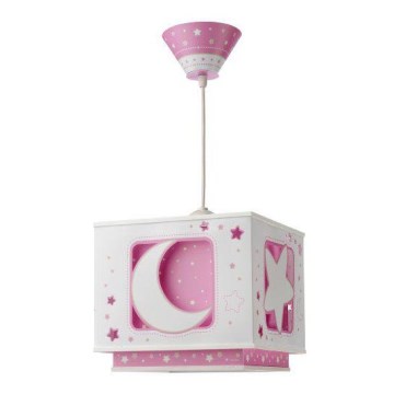 Dalber 63232S - Lasten riipuskattokruunu narulla MOON LIGHT 1xE27/60W/230V