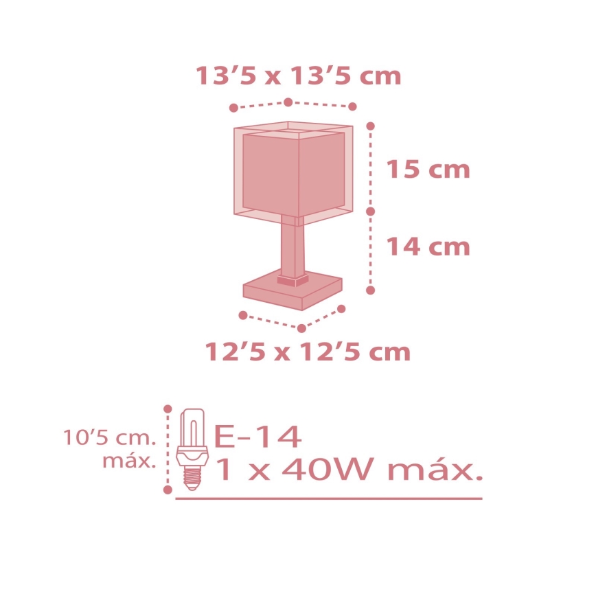 Dalber 63261S - Lasten lamppu KOALA 1xE14/40W/230V