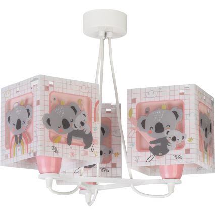 Dalber 63267S - Lasten kattokruunu KOALA 3xE27/60W/230V