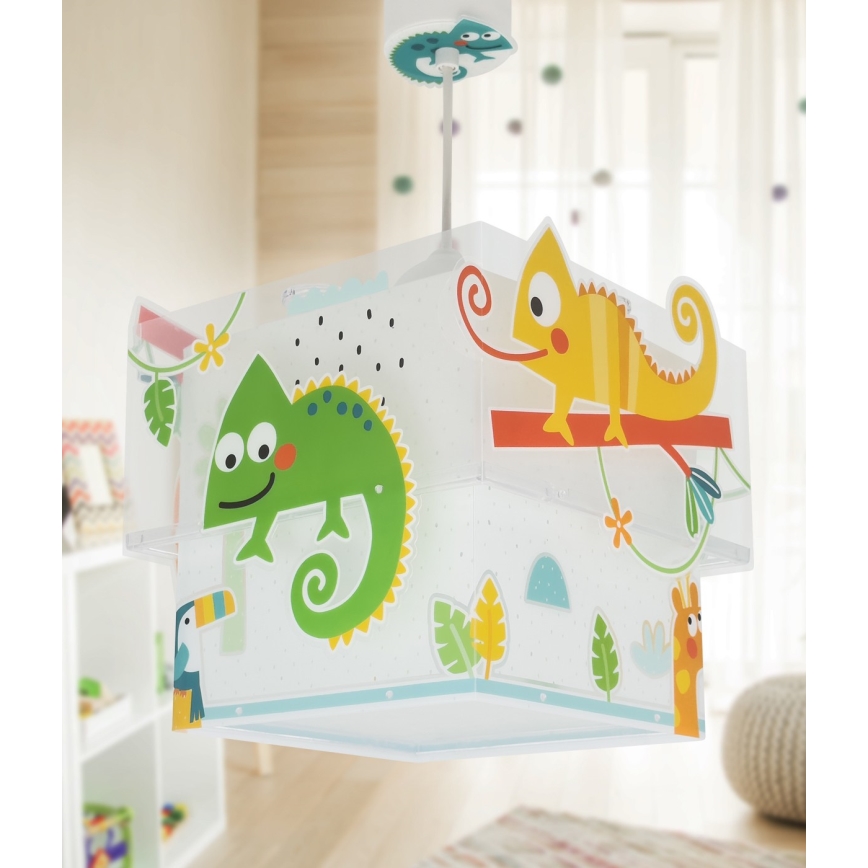 Dalber 63312 - Lasten kattokruunu HAPPY JUNGLE 1xE27/15W/230V