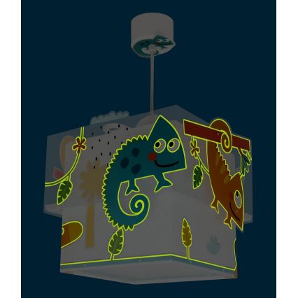 Dalber 63312 - Lasten kattokruunu HAPPY JUNGLE 1xE27/15W/230V