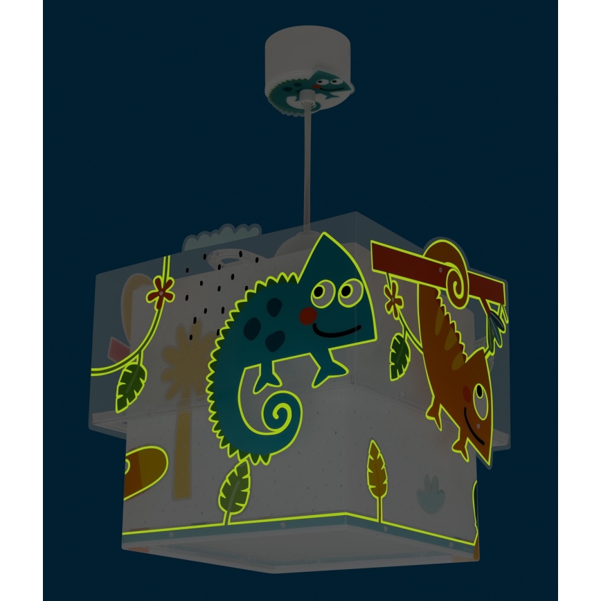 Dalber 63312 - Lasten kattokruunu HAPPY JUNGLE 1xE27/15W/230V