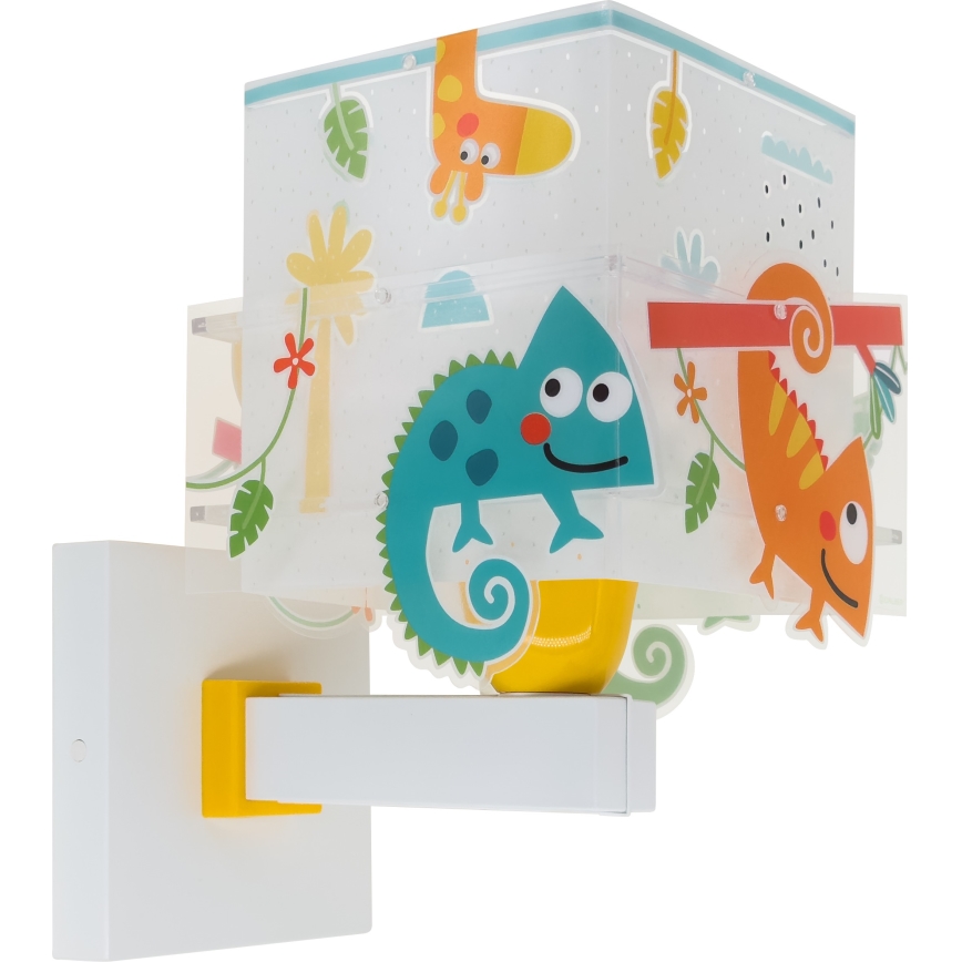 Dalber 63319 - Lasten seinävalaisin HAPPY JUNGLE 1xE27/15W/230V