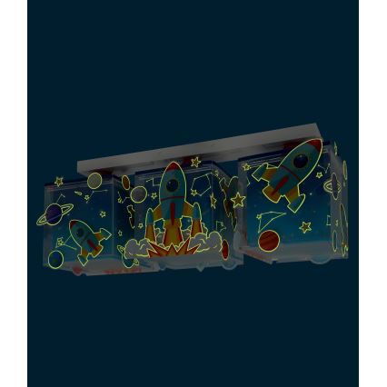 Dalber 63353 - Lasten kattovalaisin ROCKET 3xE27/15W/230V