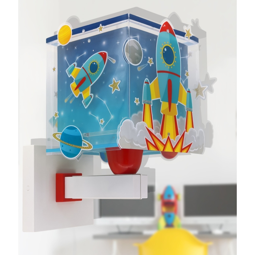 Dalber 63359 - Lasten seinävalaisin ROCKET 1xE27/15W/230V