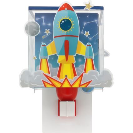 Dalber 63359 - Lasten seinävalaisin ROCKET 1xE27/15W/230V