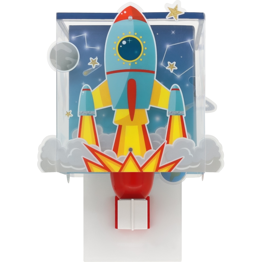 Dalber 63359 - Lasten seinävalaisin ROCKET 1xE27/15W/230V