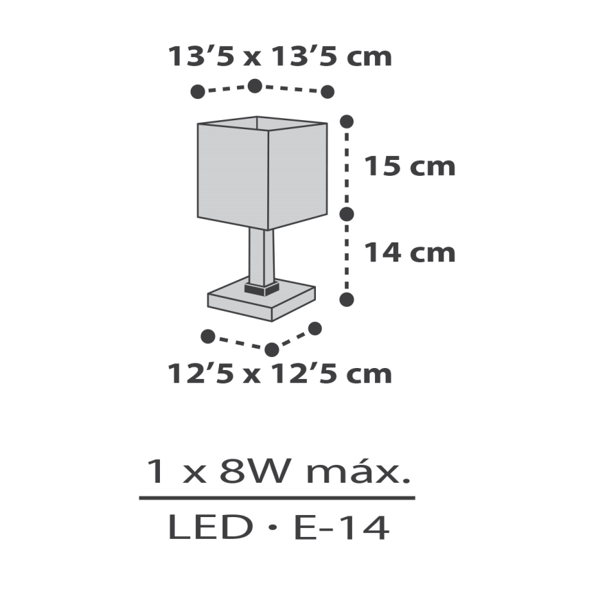 Dalber 63371 - Lasten lamppu LITTLE PIXEL 1xE14/8W/230V