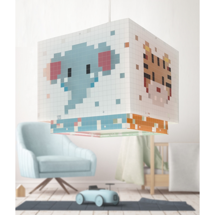 Dalber 63372 - Lasten kattokruunu LITTLE PIXEL 1xE27/15W/230V