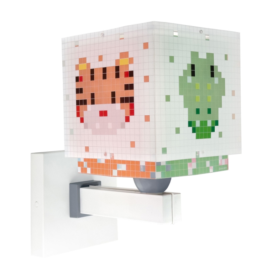 Dalber 63379 - Lasten seinävalaisin LITTLE PIXEL 1xE27/15W/230V