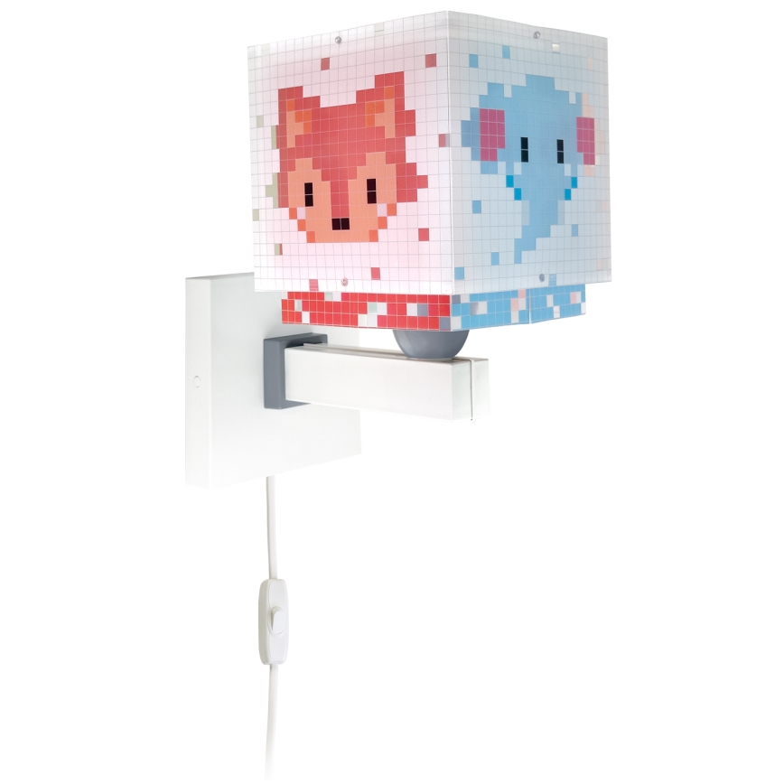 Dalber 63379 - Lasten seinävalaisin LITTLE PIXEL 1xE27/15W/230V