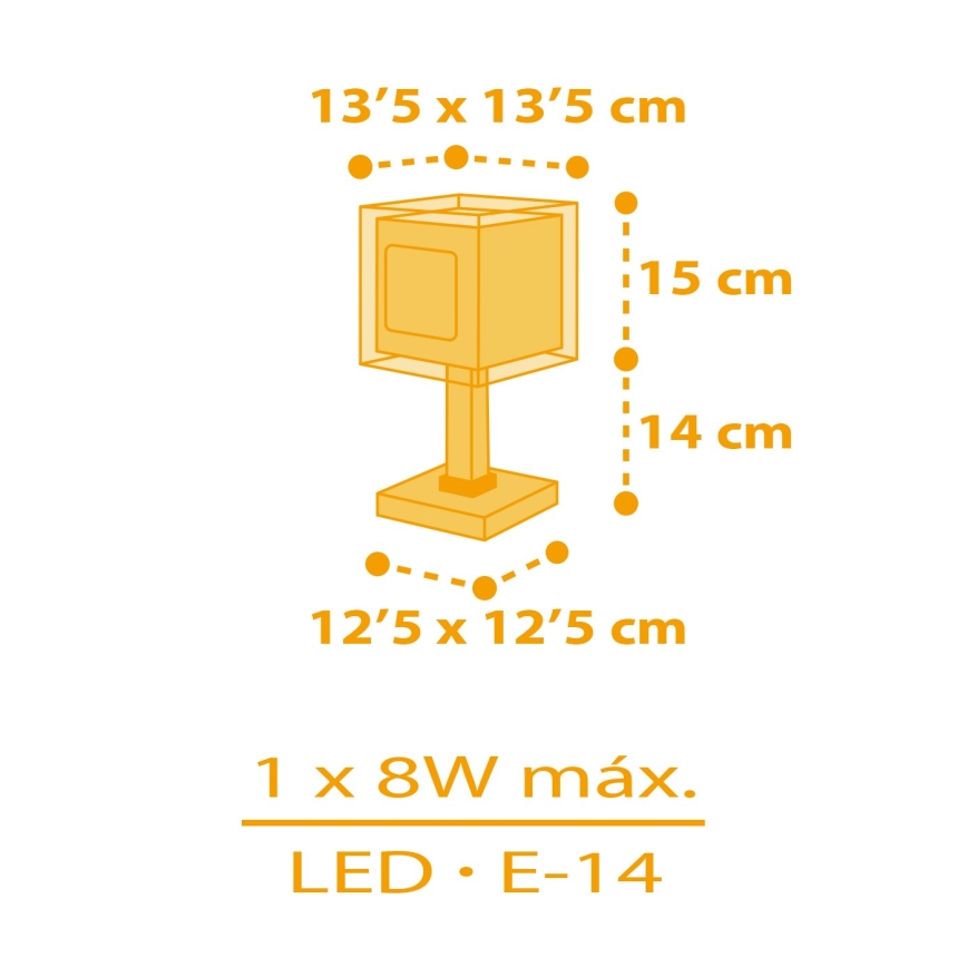 Dalber 63401 - Lasten lamppu MY FARM 1xE14/8W/230V