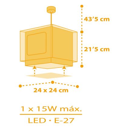Dalber 63402 - Lasten kattokruunu MY FARM 1xE27/15W/230V