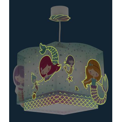 Dalber 63442 - Lasten kattokruunu MERMAIDS 1xE27/60W/230V