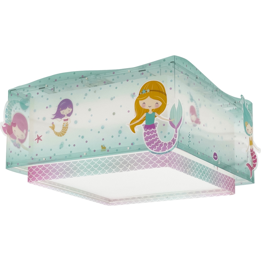 Dalber 63446 - Lasten kattovalaisin MERMAIDS 2xE27/60W/230V