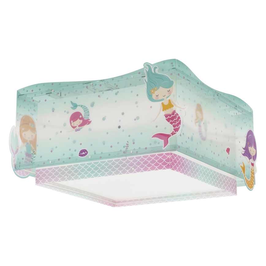 Dalber 63446 - Lasten kattovalaisin MERMAIDS 2xE27/60W/230V
