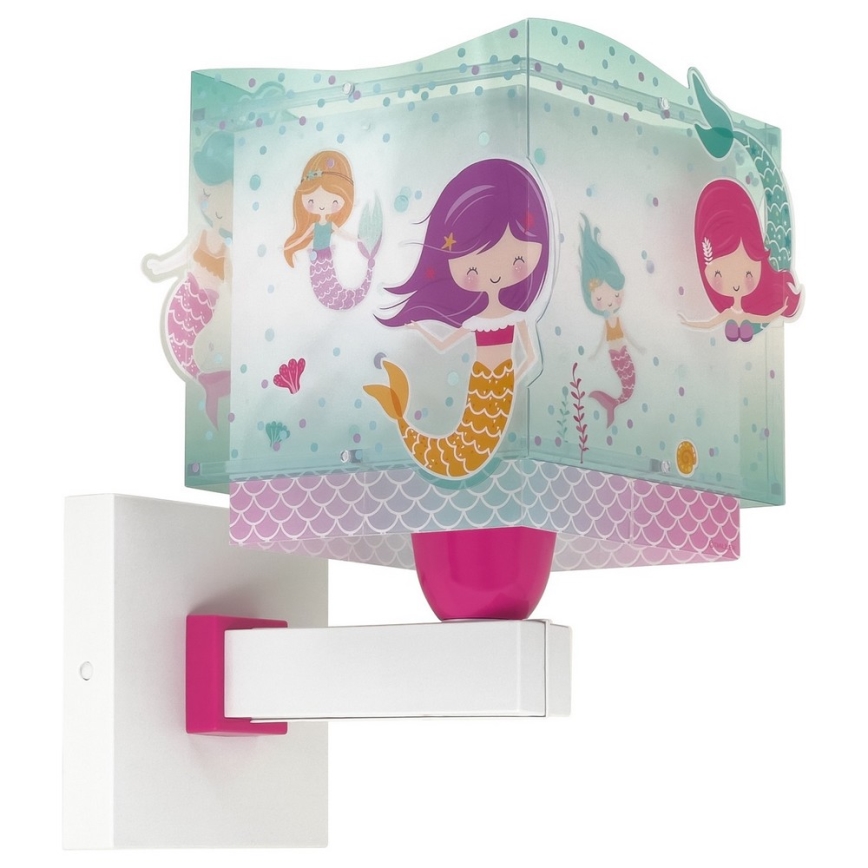 Dalber 63449 - Lasten seinävalaisin MERMAIDS 1xE27/60W/230V