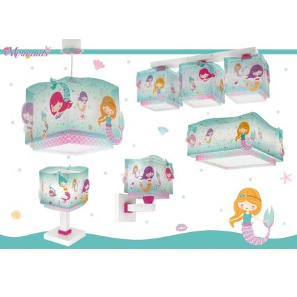 Dalber 63449 - Lasten seinävalaisin MERMAIDS 1xE27/60W/230V