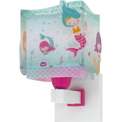 Dalber 63449 - Lasten seinävalaisin MERMAIDS 1xE27/60W/230V