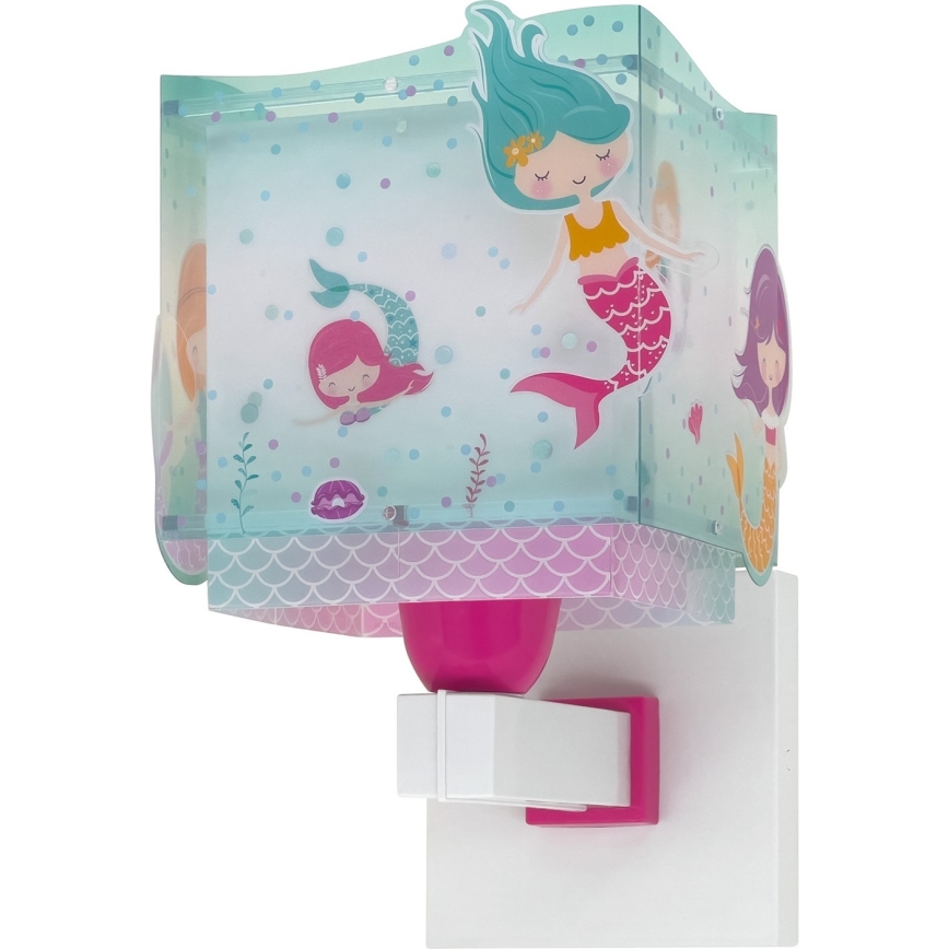 Dalber 63449 - Lasten seinävalaisin MERMAIDS 1xE27/60W/230V