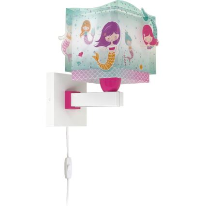 Dalber 63449 - Lasten seinävalaisin MERMAIDS 1xE27/60W/230V