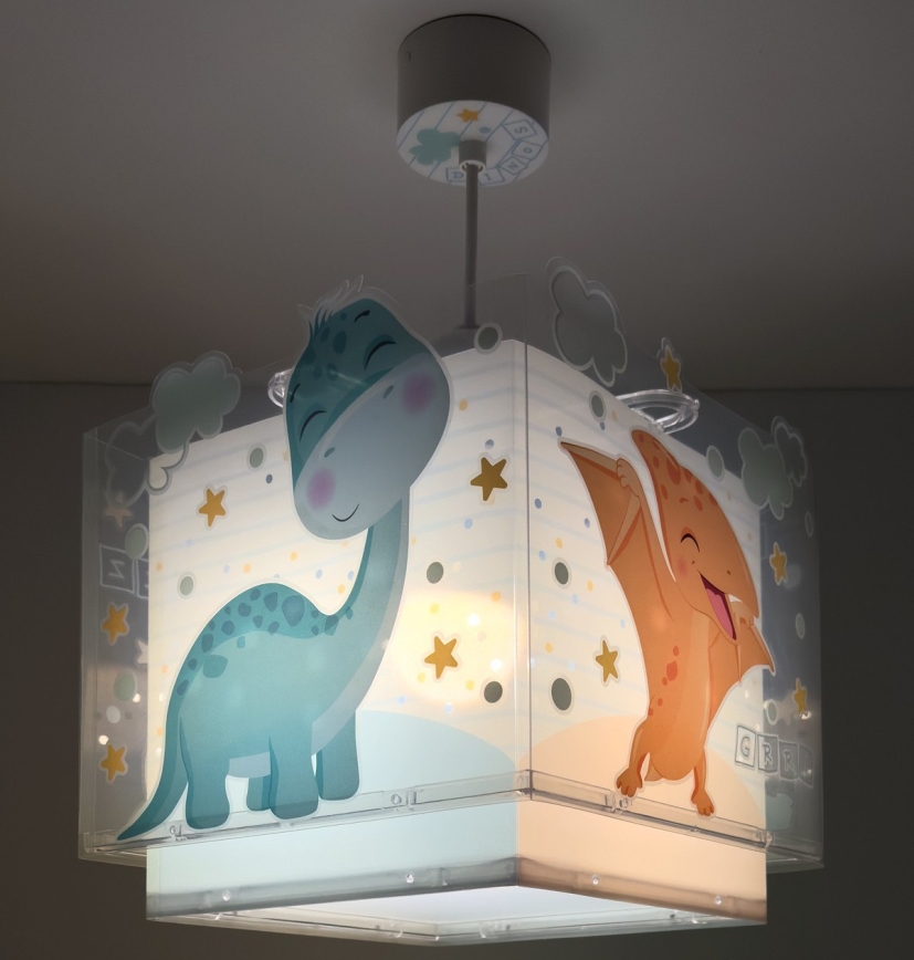 Dalber 63452 - Lasten kattovalaisin BABY DINOS 1xE27/15W/230V monivärinen