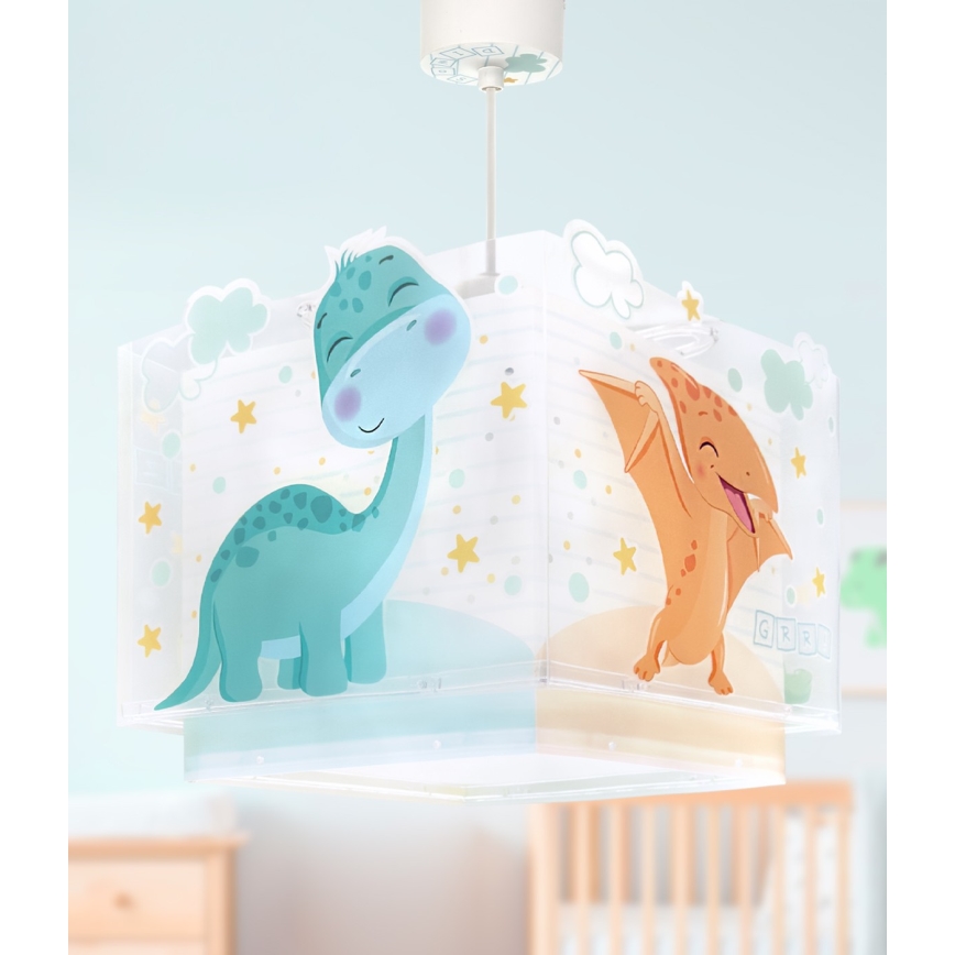 Dalber 63452 - Lasten kattovalaisin BABY DINOS 1xE27/15W/230V monivärinen