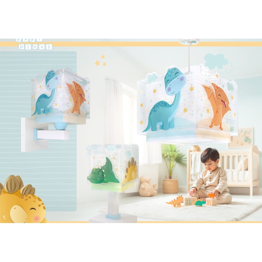 Dalber 63452 - Lasten kattovalaisin BABY DINOS 1xE27/15W/230V monivärinen