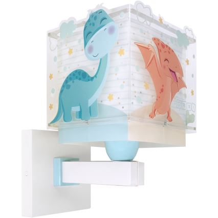 Dalber 63459 - Värikäs lasten seinävalaisin BABY DINOS 1xE27/15W/230V