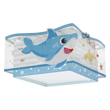 Dalber 63476 - Lasten kattovalaisin BABY SHARK 2xE27/60W/230V