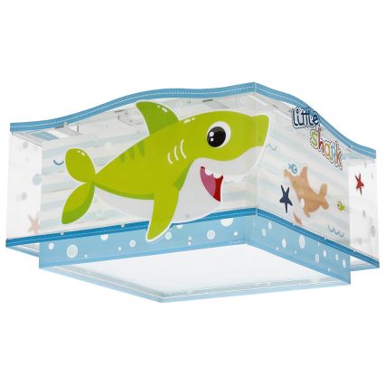 Dalber 63476 - Lasten kattovalaisin BABY SHARK 2xE27/60W/230V