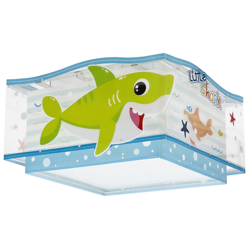 Dalber 63476 - Lasten kattovalaisin BABY SHARK 2xE27/60W/230V
