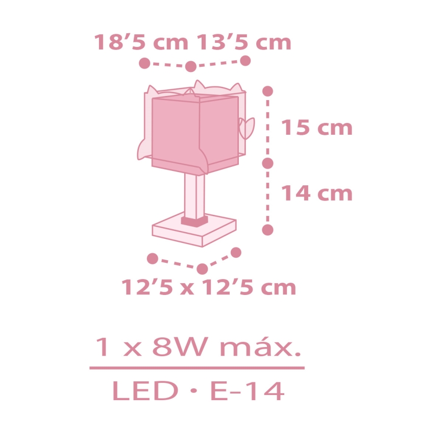 Dalber 64481 -  Lasten lamppu LITTLE FRIENDS 1xE14/8W/230V