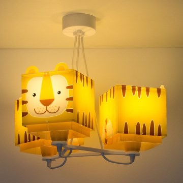 Dalber 64567 - Lasten kattokruunu LITTLE TIGER 3xE27/60W/230V