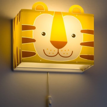 Dalber 64568 - Lasten seinävalaisin LITTLE TIGER 1xE27/60W/230V